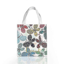 (S 16) New fashion jelly handbag women eco-friendly flower tote shopping bag reusable waterproof PVC shoulder shopping bag