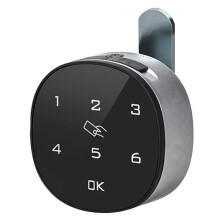 (30mm, Black) Smart Drawer Lock with Digital Password & IC Card Reader for Home/Office, Easy Install Cabinet Security Lock