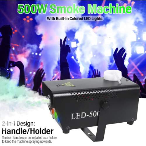 Fog Machine Smoke Machine 500W Wireless Remote Control DJ Disco Party 1
