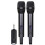 (One Drag Two) Wireless Microphone System with Receiver Professional Wireless Microphone Kit for Party Singing 1