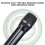 (One Drag Two) Wireless Microphone System with Receiver Professional Wireless Microphone Kit for Party Singing 3