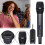 (One Drag One) Wireless Microphone System with Receiver Professional Wireless Microphone Kit for Party Singing 4