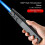 (F) Metal Jet-Lighter Compact Portable Blue Flames Torches Lighter for Camping Lighting 5