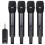 (One for Four) Wireless Microphone System with Receiver Professional Wireless Microphone Kit for Party Singing 1