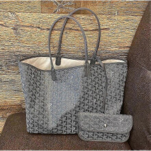 (Dark Grey, M) New Bag Large Capacity Tote Bag Mother Bag Handbag Gifts