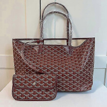 (Burgundy, M) New Bag Large Capacity Tote Bag Mother Bag Handbag Gifts