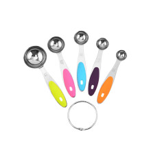 (Measuring spoon) Set di 10 misurini in acciaio inox: tazze e cucchiai per la pasticceria