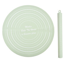 (Green) Thickened Large Silicone Dough Mat, Non-Stick Rolling Board, Free Shipping