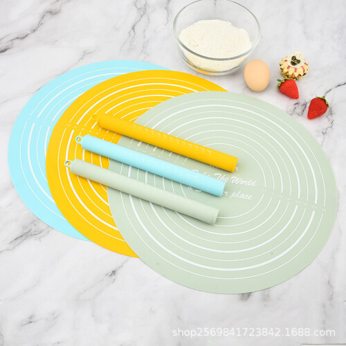 (Green) Thickened Large Silicone Dough Mat, Non-Stick Rolling Board, Free Shipping 2