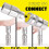 1/2Inch NPT Hydraulic Coupler Skid Steer  Flat Face Quick Connect Couplings with 4PCS Dust Cap 2