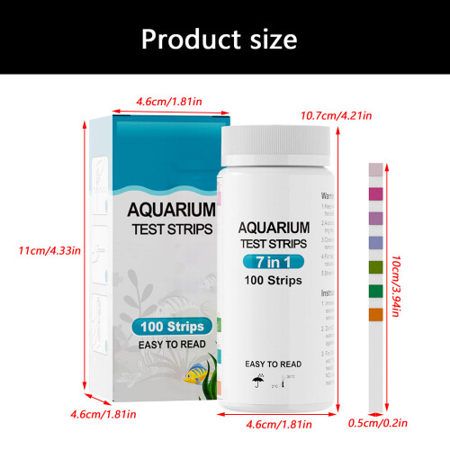 100 Stück Aquarium-Teststreifen, 2