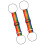 2Pcs Practical Polyester Luggage Attachment-rainbow colors 1