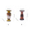 Support décoratif de bougie chauffe-plat d’art-cowboy occidental 4
