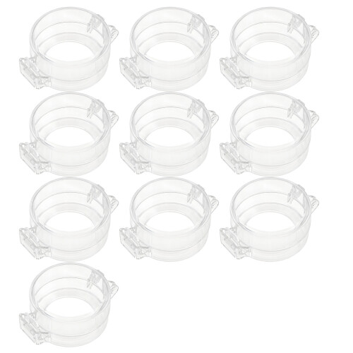 10PCS Child Proof Transparent Door Lock Guards-Transparent
