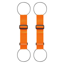 2Pcs Lightweight Suitcase Connector Luggage Belts-Orange