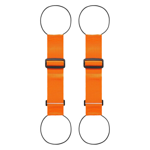 2Pcs Lightweight Suitcase Connector Luggage Belts-Orange