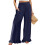 Women's Multi Functional Lounges Pants Great for-Navy Blue L 1