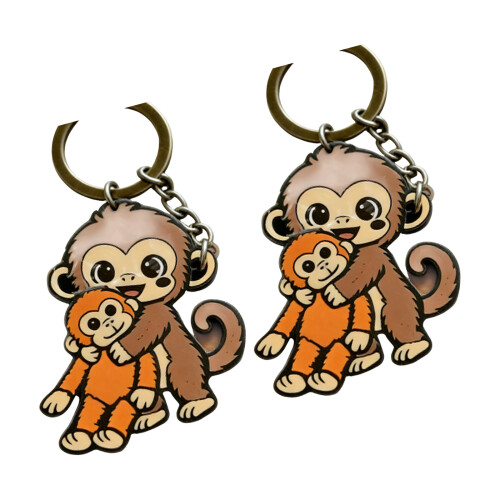 Organisateur de clés en forme de singe, nouveauté,-2