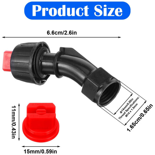 Pack Of 16Pcs Plastic Sprays Nozzle Set With 7 Sized Tip Sprayer 2