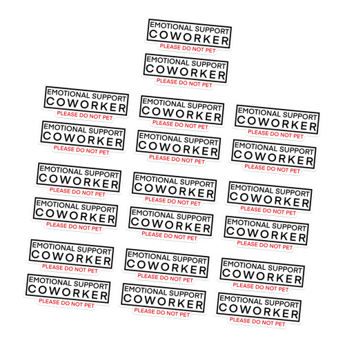 Set Of 20 Simple English Sticker For Computer Notebook Simple