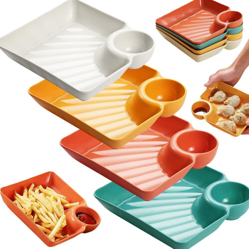 Multifunctioneel gecompartimenteerd gerecht, verdeeld dienblad 1