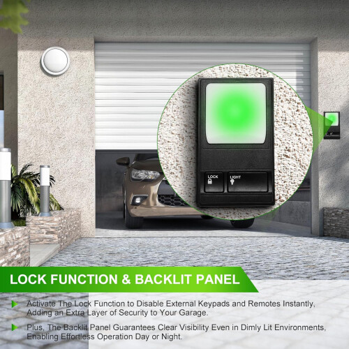 Panneau de commande universel de porte de Garage, avec fonctions 1