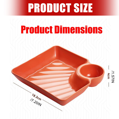 Rectangle Shaped 4 Compartment Serving Trays With Sections 2
