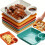 Rectangle Shaped 4 Compartment Serving Trays With Sections 4