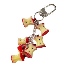 Porte-clés pommes miniatures, motifs de fruits Vintage,-Rouge B