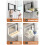 Quick Install Wall Mount Laundry System Durable Metal Frame 6
