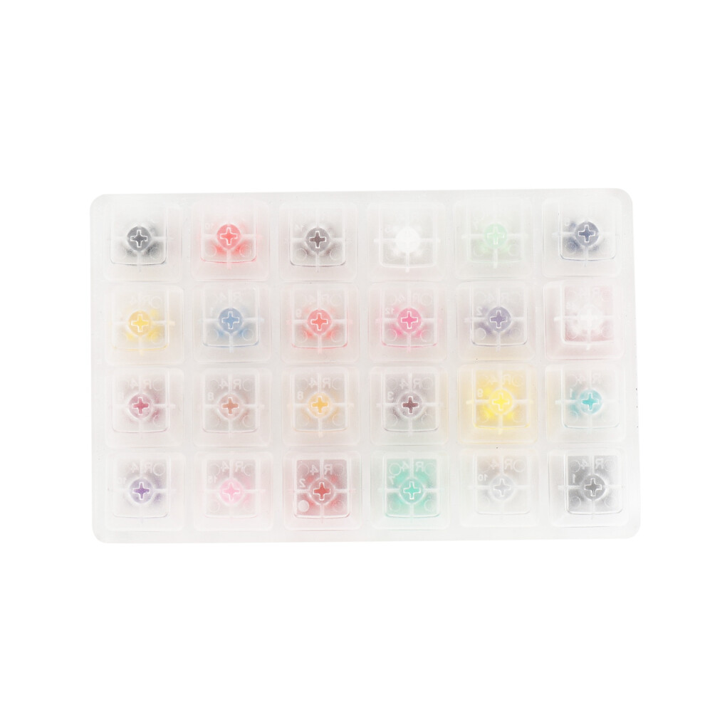 Photos - Laptop Part 24 Switches Tester with Acrylic Base Blank Keycaps for Mechanical Keyboard Kailh Box