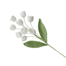 Bouquets de muguet uniques faits Ă la main, 55cm de haut,-Blanc