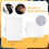 20 Pcs Double Sided Iron  Adhesive Sheets with 100 Pcs Tear Away Machine Embroidery Stabilizer Backing for DIY 2