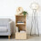 Durable Wood Abstract hoop Display For Shelf Highlight In-Black 2