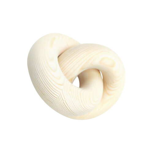 Présentoir abstrait en bois durable pour étagère,-Couleur bois