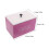 Multi-Compartment Wooden Tampon Holder Box Pink Bathroom Storage 2