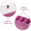 Multi-Compartment Wooden Tampon Holder Box Pink Bathroom Storage 4
