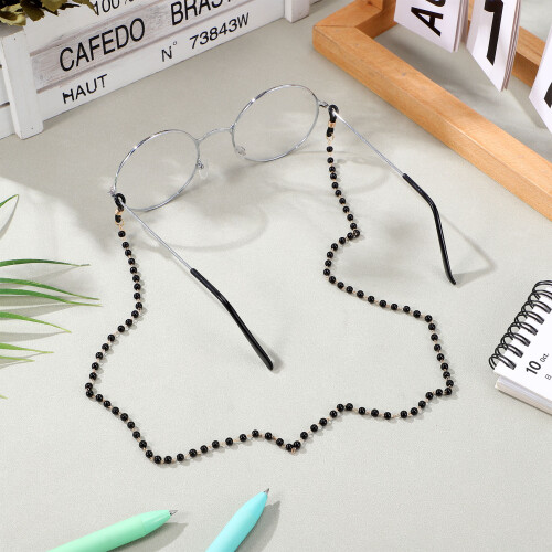 Catena Nera Per Occhiali in Rame Con Design E Chic 2