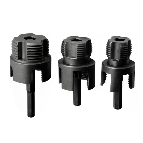 3pcs PPR & PVC Pipe Threader Kit Internal & External Pipe Threading Tool PVC Pipe Threader