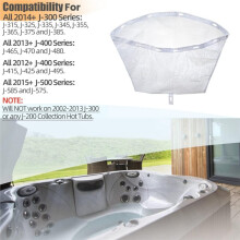 6570-398 Filter Net Bag for Ja-Cuzzi - 2014+ J-300,2012+ J-400,2015+ J-500 Series Hot Tub Mesh Skimmer W/ 11 Clip Holes