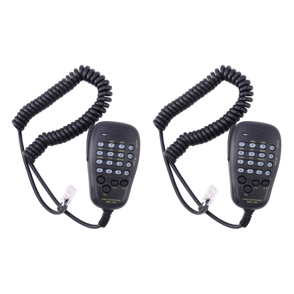 2X Speaker For Mh-48 Mh-48A6j Dtmf Speaker Microphone For Ft-8800R Ft-8900R Ft-7900R Ft-1807 Ft-7800R Ft-2900R 6033231093583