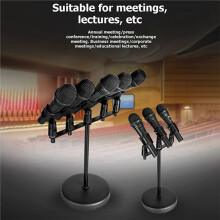 Microphone Rods Microphone Bar Base Mic Holder Mount Brackets Stand with 3/8inch Thread Screws Five