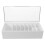 Large White Acrylic Lash Supplies Storage Container with Flip Lid 1
