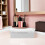 Large White Acrylic Lash Supplies Storage Container with Flip Lid 3