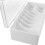 Large White Acrylic Lash Supplies Storage Container with Flip Lid 4