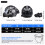 Motorcycle with Headphone Full Face Black Visor 2