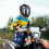 Motorcycle with Headphone Full Face Black Visor 3