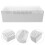 Large White Acrylic Lash Supplies Storage Container with Flip Lid 6