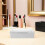 Large White Acrylic Lash Supplies Storage Container with Flip Lid 8