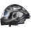 Motorcycle with Headphone Full Face Black Visor 1